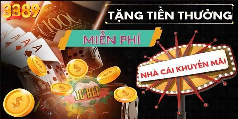 Giới thiệu ưu đãi tặng tiền chủ nhật tại 3389